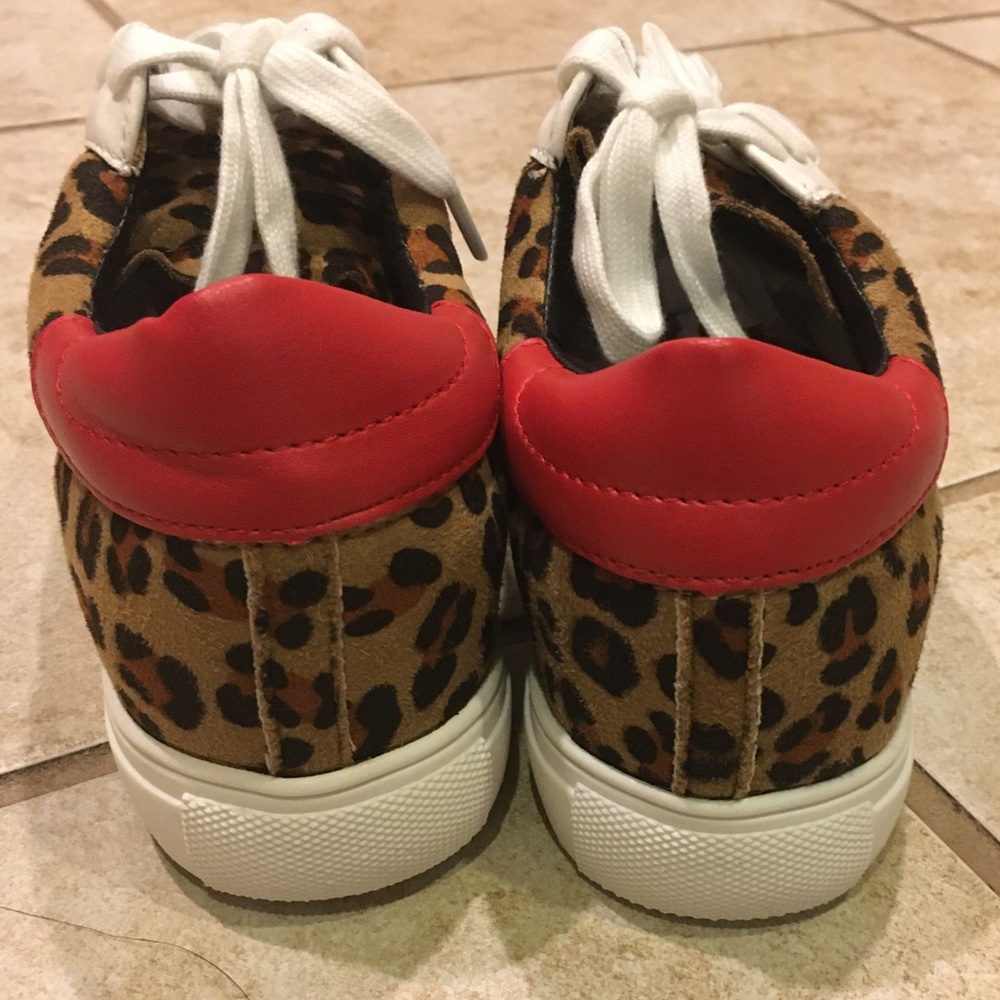 Leopard Lace-up Sneakers - Picture 3 of 6